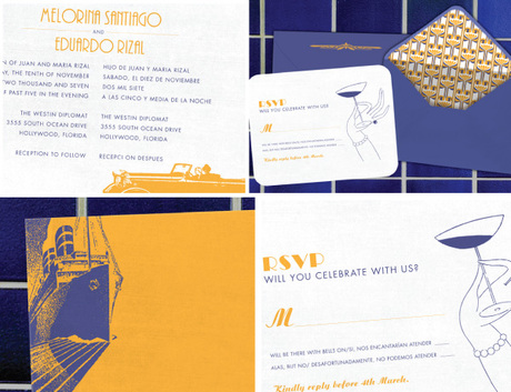 This second invitation was inspired by the car featured on a SMP designed 